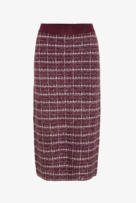 Kostkovaná pouzdrová sukně, VILA, 979 Kč