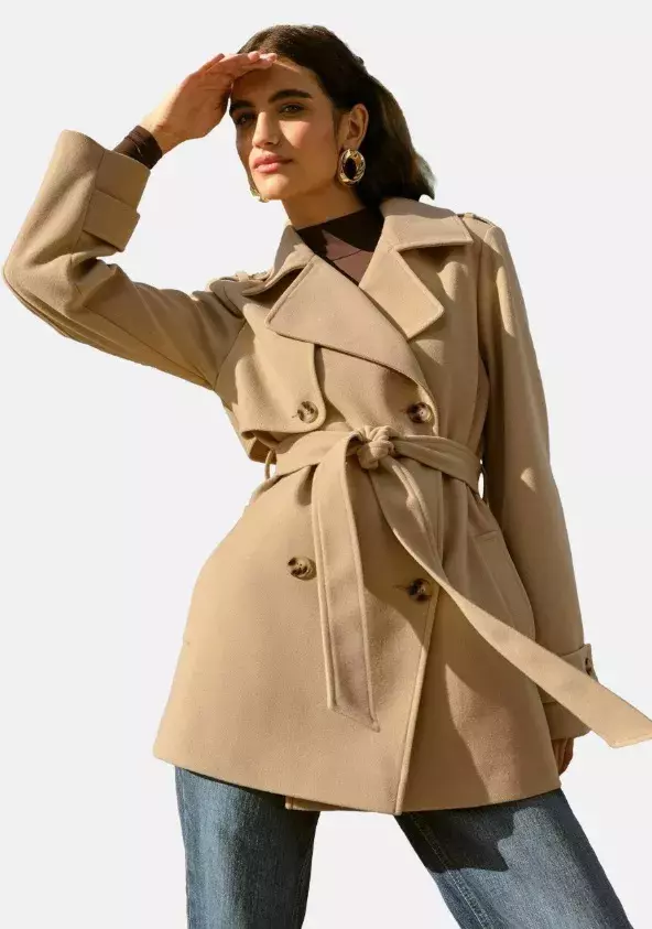 Projmutý kabát s vázáním v pase, Friends Like These, 2 355 Kč