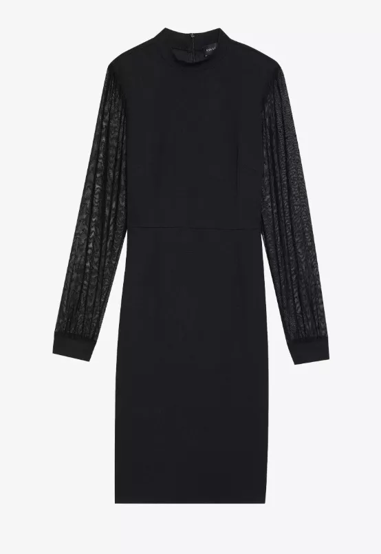 Společenské šaty s průsvitnými rukávy, Anna Field, 1 140 Kč