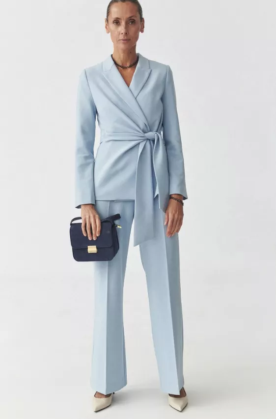 Světle modré sako s páskem, TATUUM, 2 614 Kč