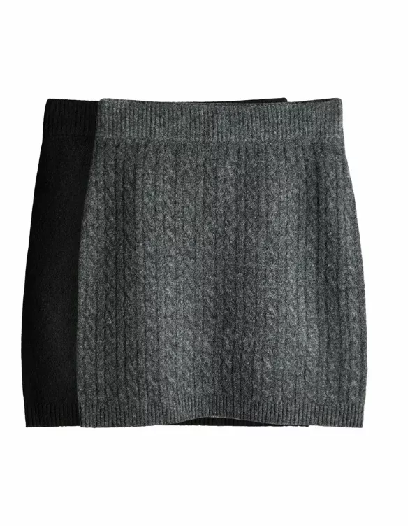 Krátké vlněné sukně, 2 ks v sadě, THE SET, 1 175 Kč