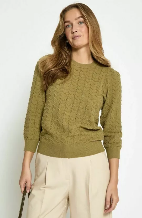 Mechově zelený svetr, PEPPERCORN, 857 Kč