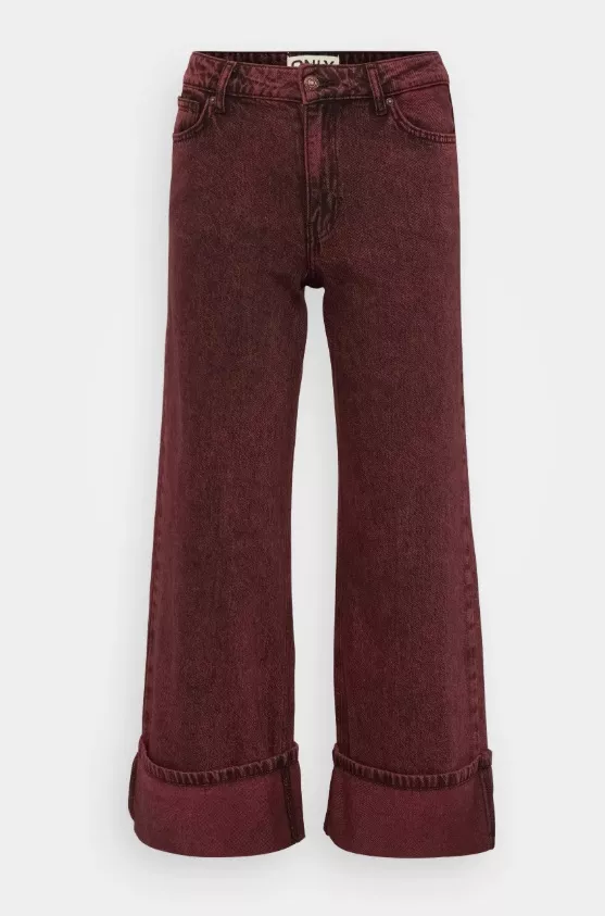 Bordó džíny, ONLY, 900 Kč