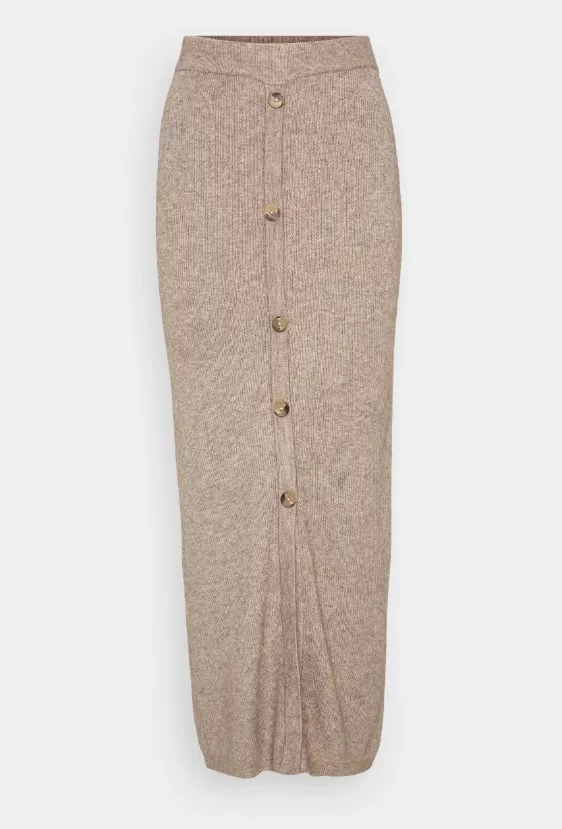 Dlouhá pletená sukně s knoflíky, ONLY, 840 Kč