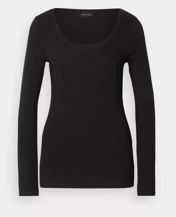 Černé tričko s dlouhým rukávem, Anna Field, 280 Kč