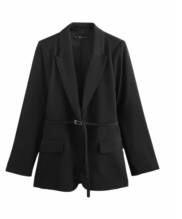 Černé sako s páskem, Next, 2 110 Kč