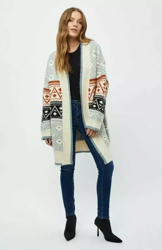 Dlouhý vzorovaný kardigan, Desires, 2 500 Kč