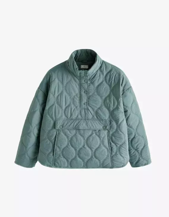 Tyrkysová prošívaná bunda ve stylu anoraku, Next, 1 090 Kč