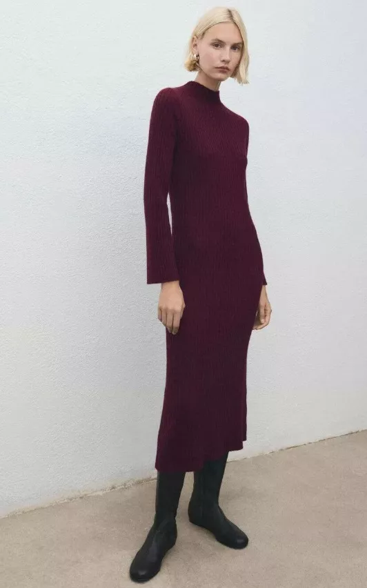 Dlouhé pletené šaty, Mango, 799 Kč