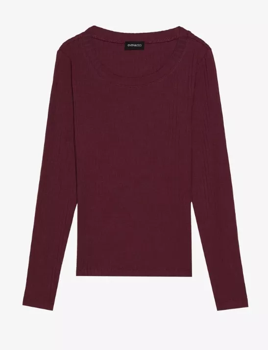 Bordó basic tričko, Even&Odd, 298 Kč