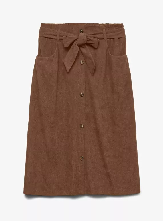 Manšestrová sukně s mašlí, Vero Moda, 1 149 Kč