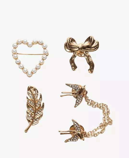 Sada svátečních broží, Stradivarius, 399 Kč