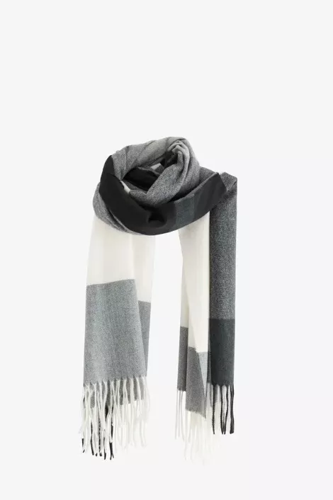 Černobílá šála, Lindex, 399 Kč