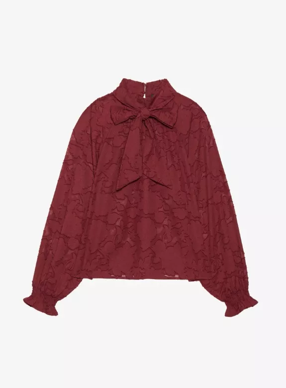 Bordó halenka s mašlí, Anna Field, 890 Kč