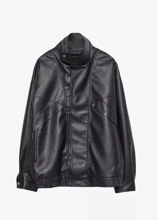 Koženková bunda, Stradivarius, 1 599 Kč