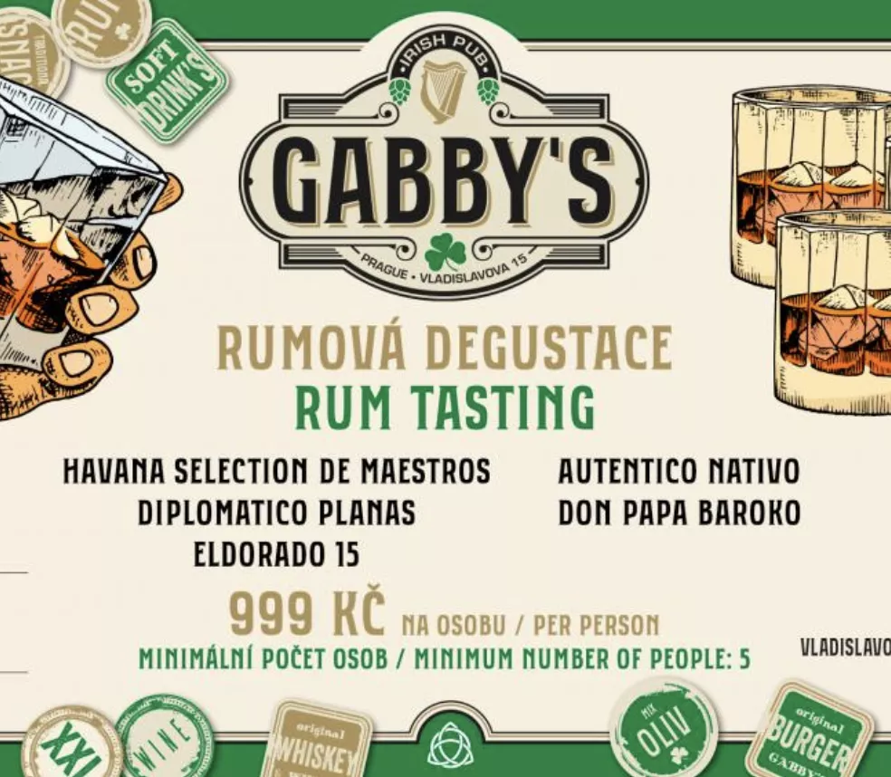 <p>Degustace výběrových rumů – cesta kolem světa v pěti doušcích</p>

<p>Věnujte voucher na ochutnávku toho nejlepšího ze světa rumu! Připravena je exkluzivní degustace pěti jedinečných rumů, které vás vezmou na cestu přes Latinskou Ameriku až po Filipíny. Každý rum má svůj příběh, charakter a jedinečný chuťový profil – ideální pro začátečníky i zkušené milovníky tohoto ušlechtilého destilátu.</p>

<p>Cena: 999 Kč</p>
