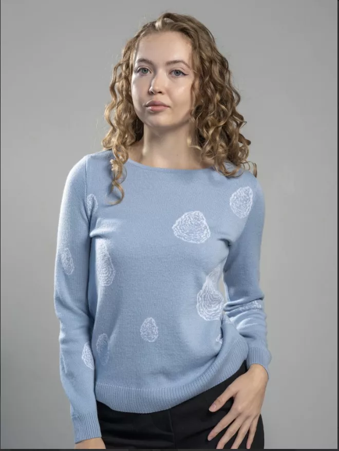 <p>Dámský svetr ze 100% merino vlny Oyster Rain, 1947 Kč</p>
