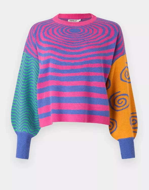 Pestrobarevný svetr, ONLY, 720 Kč