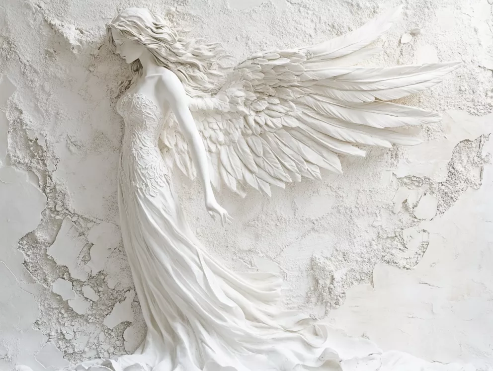 reliéf anděla