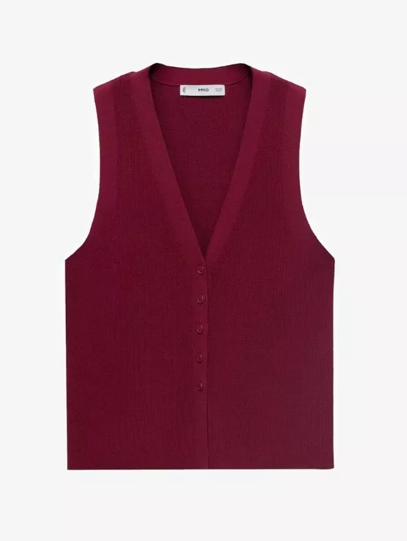 Červená vesta, Mango, 799 Kč