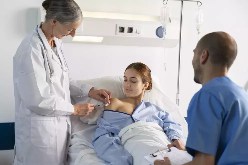 muž, žena, pacientka, lékař, láska