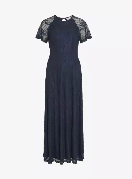 Dlouhé šaty s krajkovými rukávy, VILA, 1 560 Kč