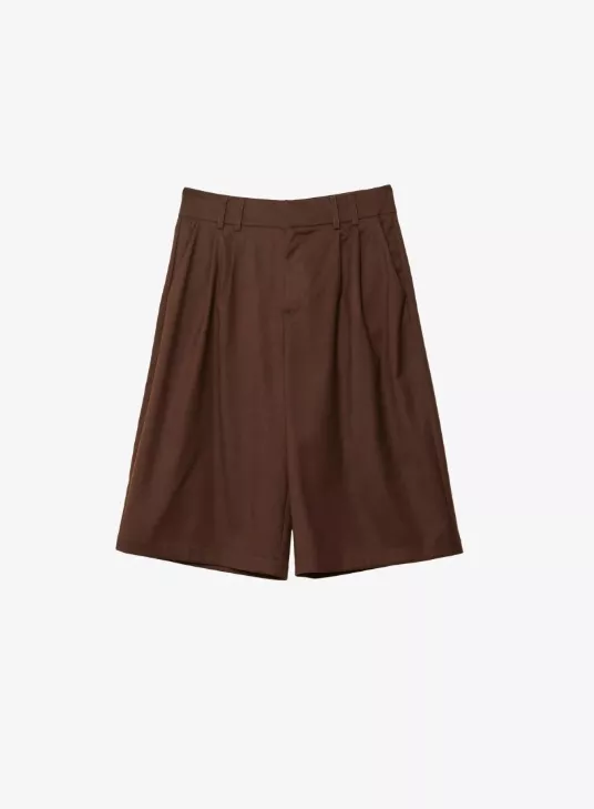 Hnědé bermudy, Stradivarius, 649 Kč