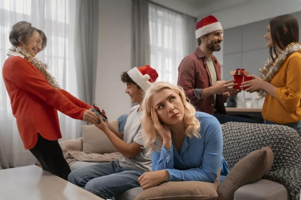 rodina, vánoce, oslavy, problémy, hádky