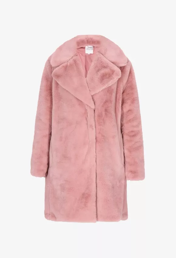 Plyšový kabát v odstínu Ballet Pink, usha, 1 499 Kč