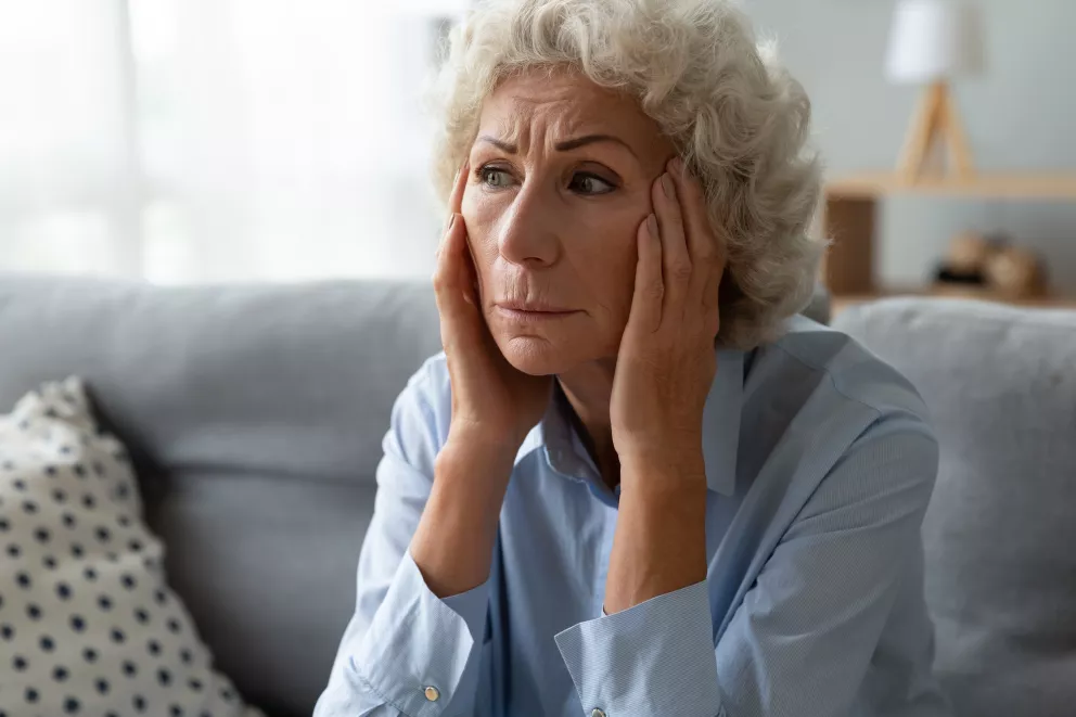 žena, smutek, problémy, únava, péče, matka