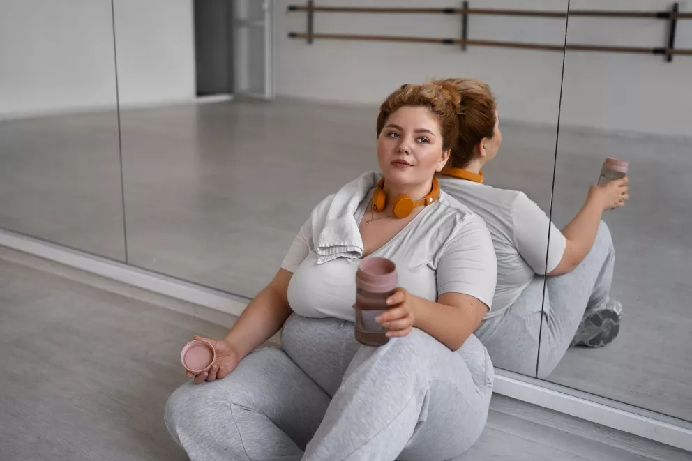 žena, smutek, nadváha, předsevzetí