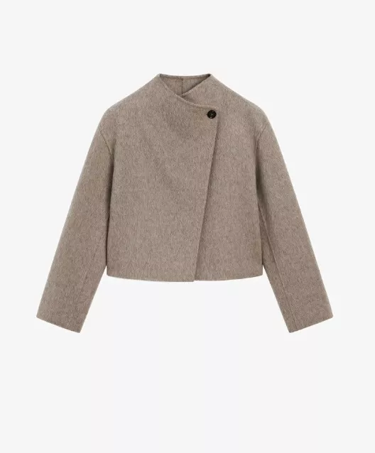 Vlněný kabát na jeden knoflík, Massimo Dutti, 5 999 Kč