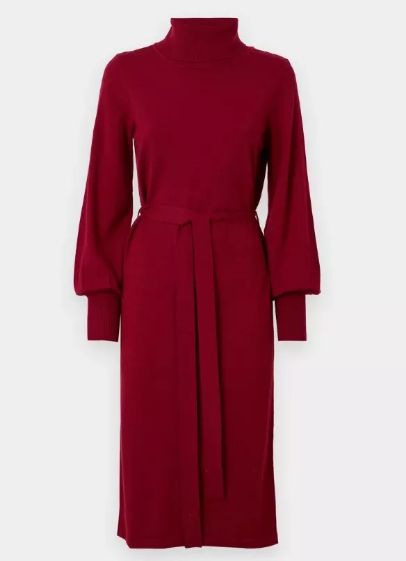 Pletené šaty s páskem, VILA, 1 220 Kč