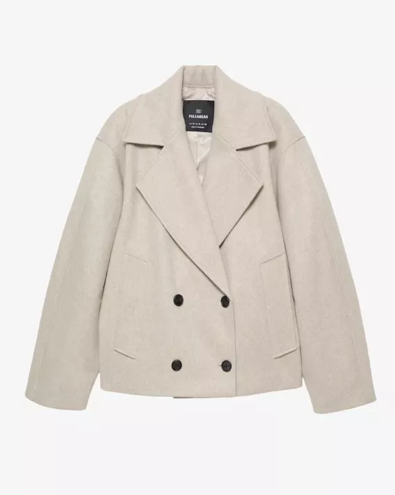 Krátký kabát, PULL&BEAR, 1 199 Kč