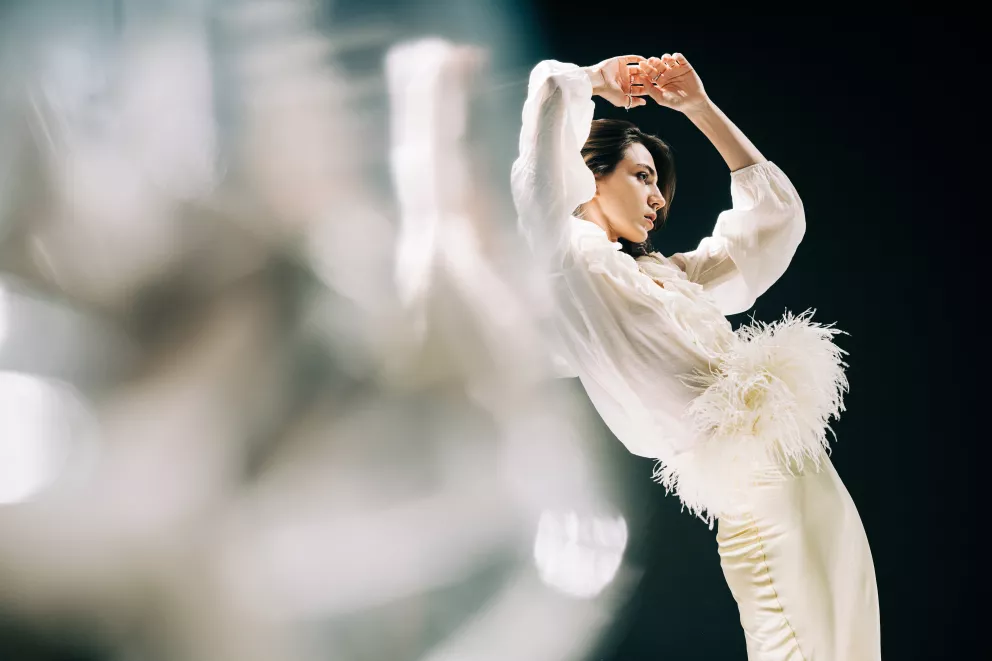 Na party, svatbu nebo do divadla: Hlavním trendem roku 2026 jsou šaty ozdobené jedním materiálem