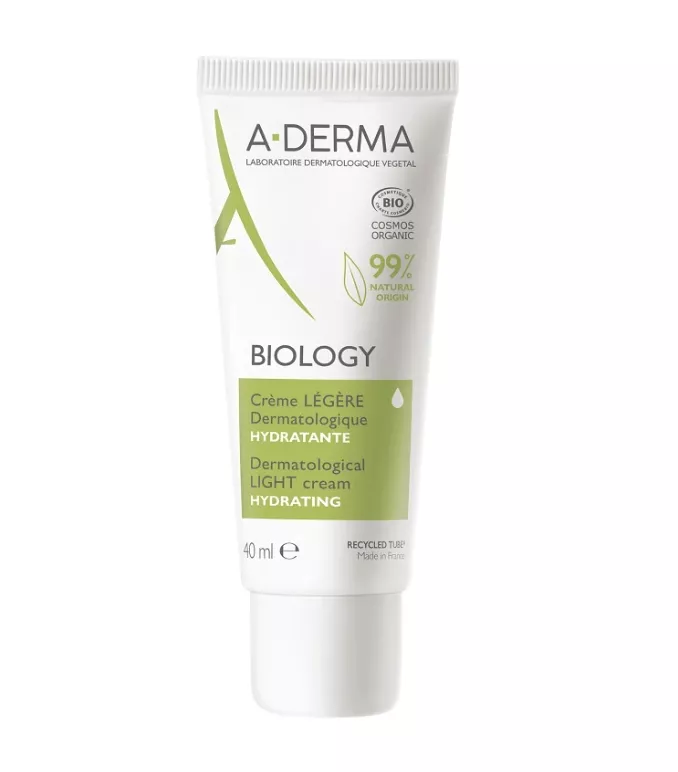 <p>A-DERMA BIOLOGY Dermatologický lehký hydratační krém, 509 Kč</p>
