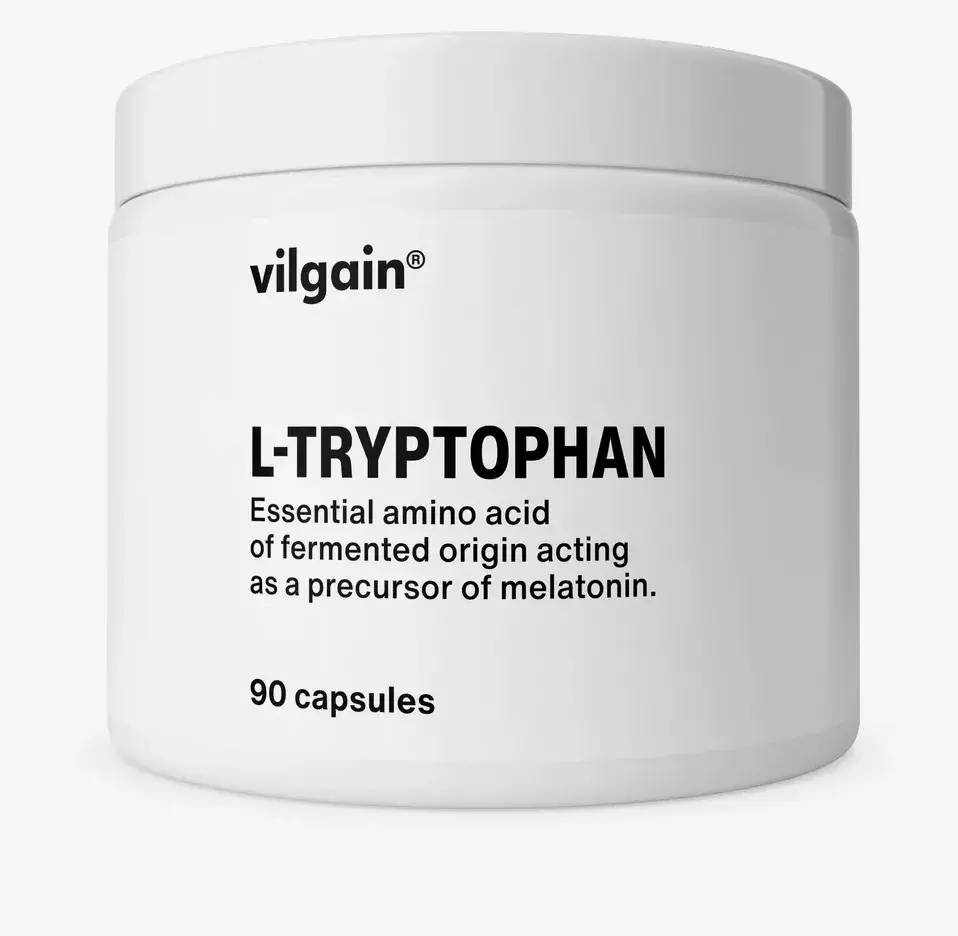 <p>L-Tryptofan&nbsp;⁠–⁠&nbsp;100% čistá aminokyselina fermentovaného původu, Vilgain, 90 kapslí, 239 Kč</p>
