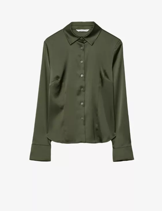 Hedvábná košile, Stradivarius, 649 Kč