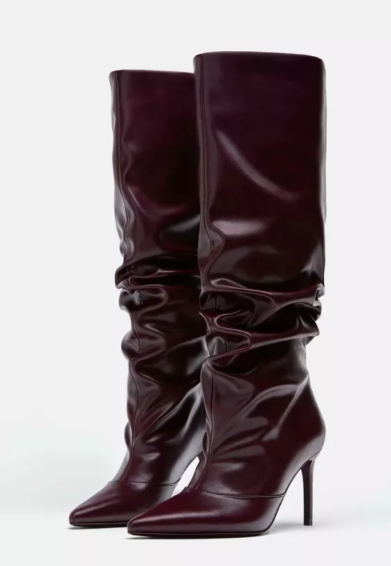 Slouchy kozačky, Stradivarius, 1 599 Kč