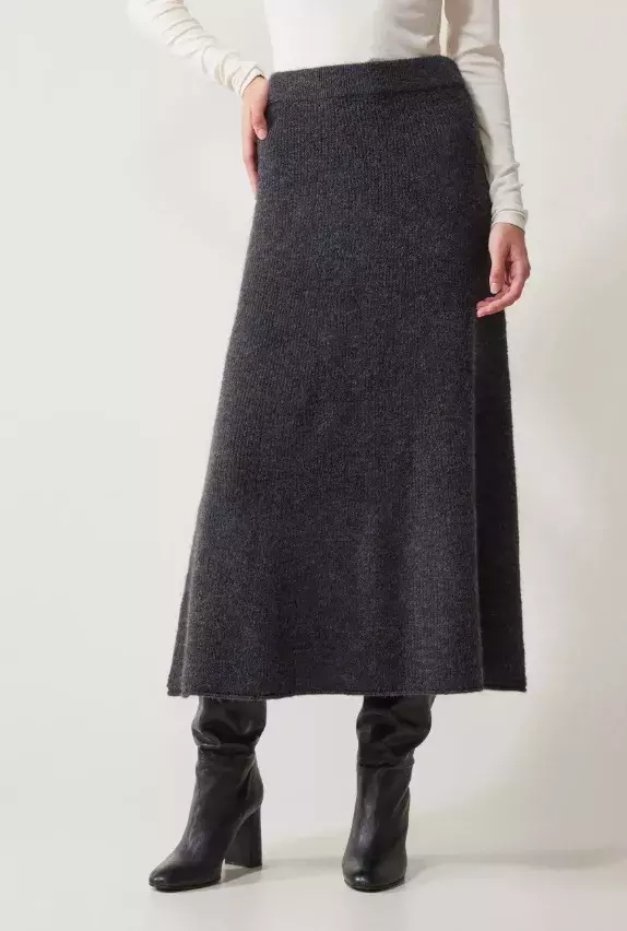 Temně šedá vlněná sukně, Anna Field, 830 Kč