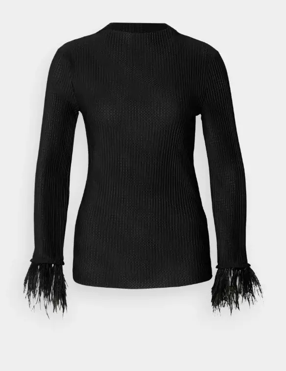 Top s péřovými rukávy, BOSS, 4 410 Kč