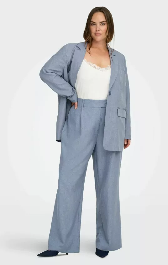 Kancelářské plus size kalhoty s vysokým pasem, ONLY, 1 299 Kč 