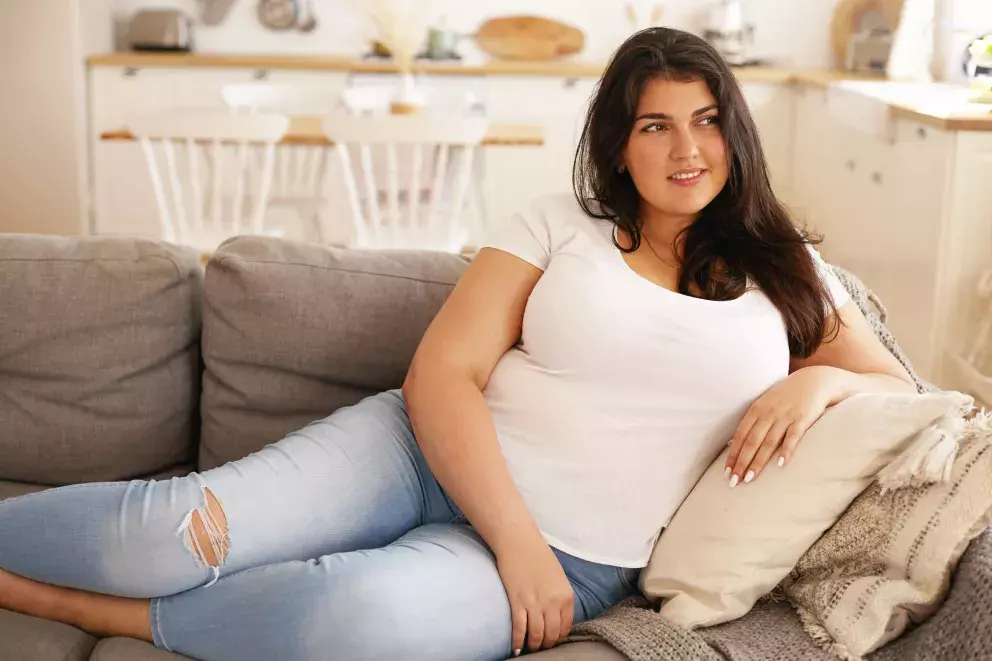 žena, smutek, nadváha, manželství, problémy