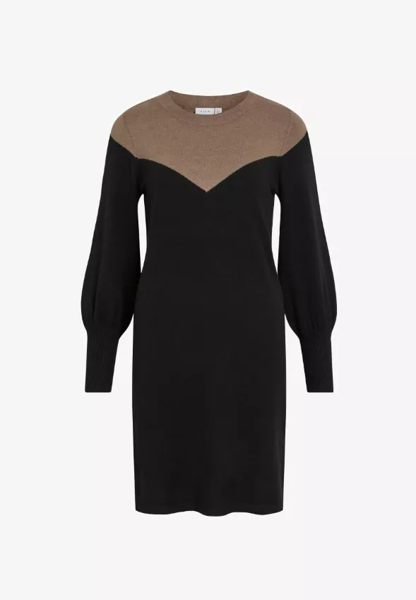Dvoubarevné pletené šaty, VILA, 783 Kč