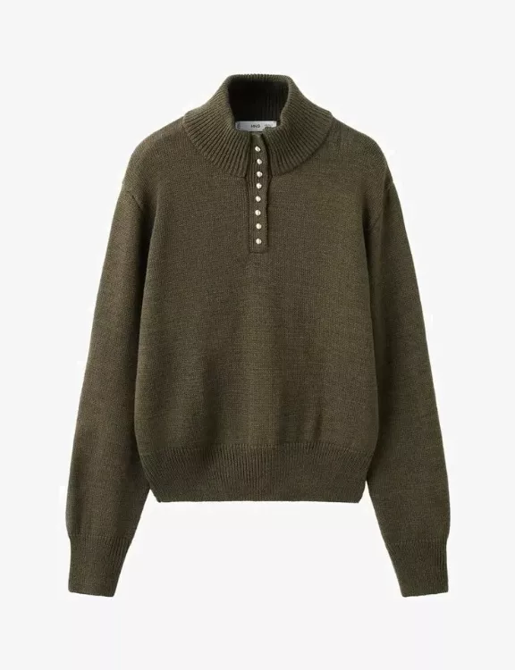 Svetr s knoflíky, Mango, 799 Kč (původně 1 299 Kč)