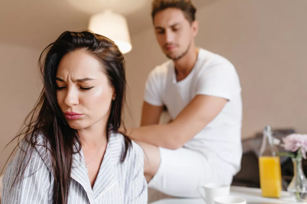 žena, muž, žárlivost, strach, problémy