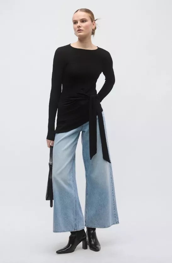 Asymetrická halenka s vázáním, Gina Tricot, 612 Kč