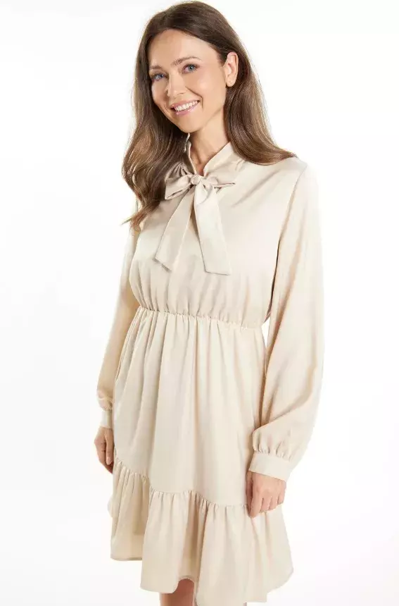 Denní saténové šaty, usha, 999 Kč