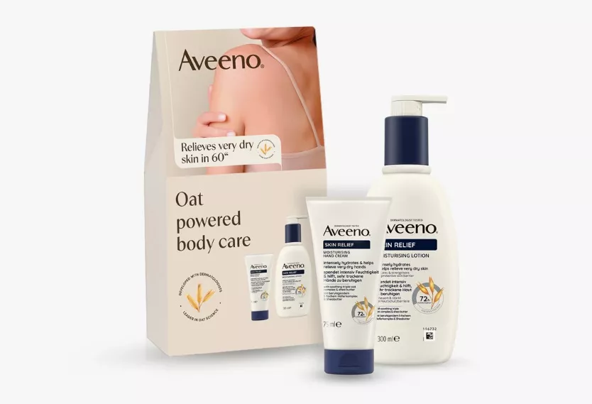 Intenzivní hydratační sada pro suchou a citlivou pokožku, Aveeno, 379 Kč