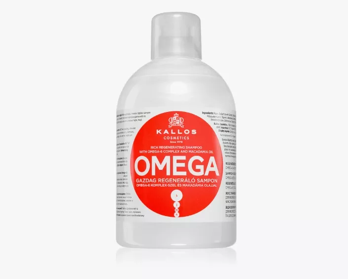 Regenerační šampon s omega 6 komplexem a makadamia olejem, Kallos, 92 Kč
